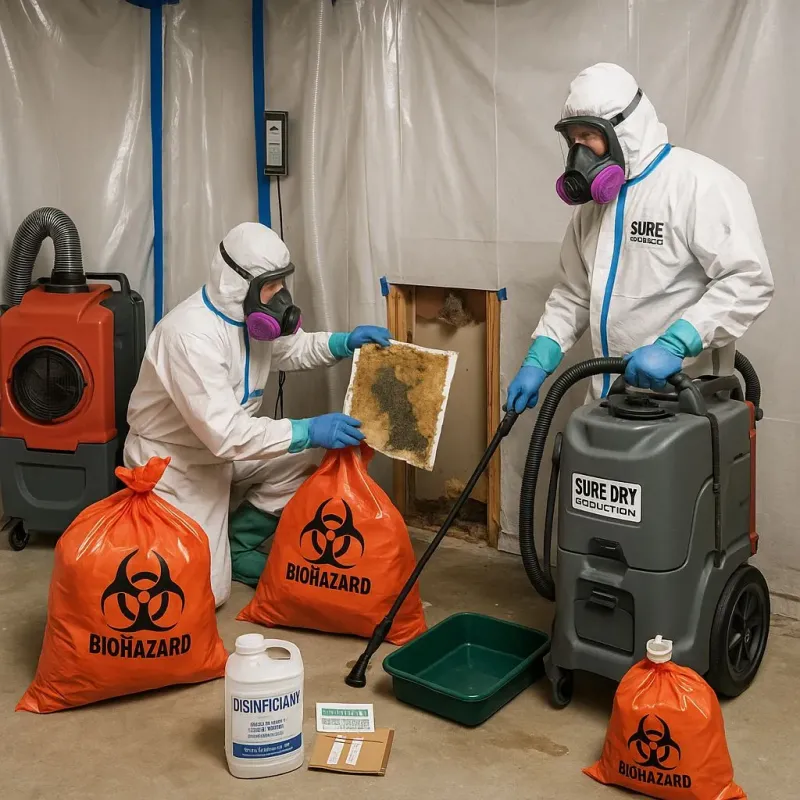 Contaminated Water Handling Protocols process in Stowell, TX